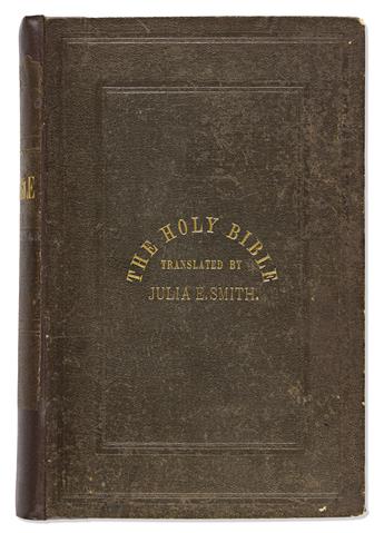 Bible, English, translated by Julia Evelina Smith (1792-1886) The Holy Bible: Containing the Old and New Testaments; Translated Literal